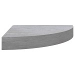 vidaXL Raft de colț de perete, gri beton, 35x35x3,8 cm, MDF vidaXL Raft de colț de perete, gri beton, 35x35x3,8 cm, MDF