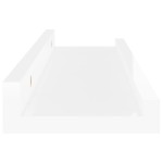 vidaXL Rafturi de perete, 4 buc., alb extralucios, 40x9x3 cm