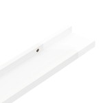 vidaXL Rafturi de perete, 4 buc., alb extralucios, 60x9x3 cm