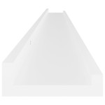 vidaXL Rafturi de perete, 2 buc., alb, 115x9x3 cm