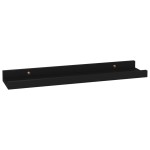 vidaXL Rafturi de perete, 4 buc., negru, 40x9x3 cm vidaXL Rafturi de perete, 4 buc., negru, 40x9x3 cm