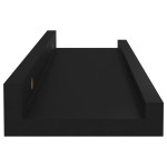 vidaXL Rafturi de perete, 4 buc., negru, 40x9x3 cm vidaXL Rafturi de perete, 4 buc., negru, 40x9x3 cm