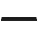 vidaXL Rafturi de perete, 4 buc., negru, 60x9x3 cm vidaXL Rafturi de perete, 4 buc., negru, 60x9x3 cm