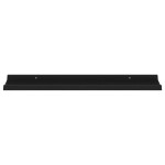 vidaXL Rafturi de perete, 4 buc., negru, 80x9x3 cm vidaXL Rafturi de perete, 4 buc., negru, 80x9x3 cm