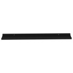 vidaXL Rafturi de perete, 4 buc., negru, 100x9x3 cm