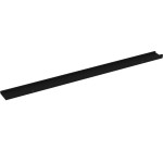 vidaXL Rafturi de perete, 4 buc., negru, 115x9x3 cm