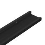 vidaXL Rafturi de perete, 4 buc., negru, 115x9x3 cm
