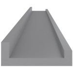 vidaXL Rafturi de perete, 2 buc., gri, 100x9x3 cm