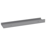 vidaXL Rafturi de perete, 4 buc., gri, 40x9x3 cm