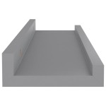 vidaXL Rafturi de perete, 4 buc., gri, 40x9x3 cm
