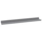 vidaXL Rafturi de perete, 4 buc., gri, 60x9x3 cm