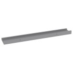 vidaXL Rafturi de perete, 4 buc., gri, 60x9x3 cm