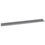 vidaXL Rafturi de perete, 4 buc., gri, 100x9x3 cm