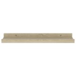 vidaXL Rafturi de perete, 2 buc., stejar sonoma, 40x9x3 cm