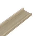 vidaXL Rafturi de perete, 2 buc., stejar sonoma, 40x9x3 cm