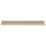vidaXL Rafturi de perete, 2 buc., stejar sonoma, 60x9x3 cm