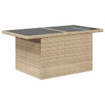 vidaXL Set canapele de grădină cu perne, 10 piese, bej, poliratan