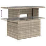 vidaXL Set canapele de grădină cu perne 10 piese gri deschis poliratan vidaXL Set canapele de grădină cu perne 10 piese gri deschis poliratan