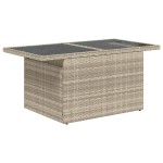 vidaXL Set canapele de grădină cu perne 10 piese gri deschis poliratan