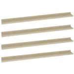 vidaXL Rafturi de perete, 4 buc., stejar sonoma, 100x9x3 cm vidaXL Rafturi de perete, 4 buc., stejar sonoma, 100x9x3 cm