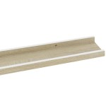 vidaXL Rafturi de perete, 4 buc., alb și stejar sonoma, 115x9x3 cm