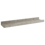 vidaXL Rafturi de perete, 2 buc., gri beton, 40x9x3 cm