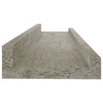 vidaXL Rafturi de perete, 2 buc., gri beton, 40x9x3 cm