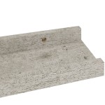 vidaXL Rafturi de perete, 2 buc., gri beton, 40x9x3 cm