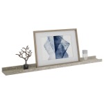 vidaXL Rafturi de perete, 2 buc., gri beton, 80x9x3 cm