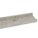 vidaXL Rafturi de perete, 2 buc., gri beton, 80x9x3 cm