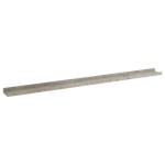 vidaXL Rafturi de perete, 2 buc., gri beton, 115x9x3 cm