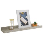 vidaXL Rafturi de perete, 4 buc., gri beton, 40x9x3 cm