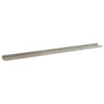 vidaXL Rafturi de perete, 4 buc., gri beton, 115x9x3 cm