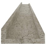 vidaXL Rafturi de perete, 4 buc., gri beton, 115x9x3 cm