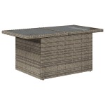 vidaXL Set canapea de grădină cu perne, 5 piese, gri, poliratan vidaXL Set canapea de grădină cu perne, 5 piese, gri, poliratan