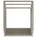 vidaXL Rafturi de perete cub, 3 buc., gri beton vidaXL Rafturi de perete cub, 3 buc., gri beton