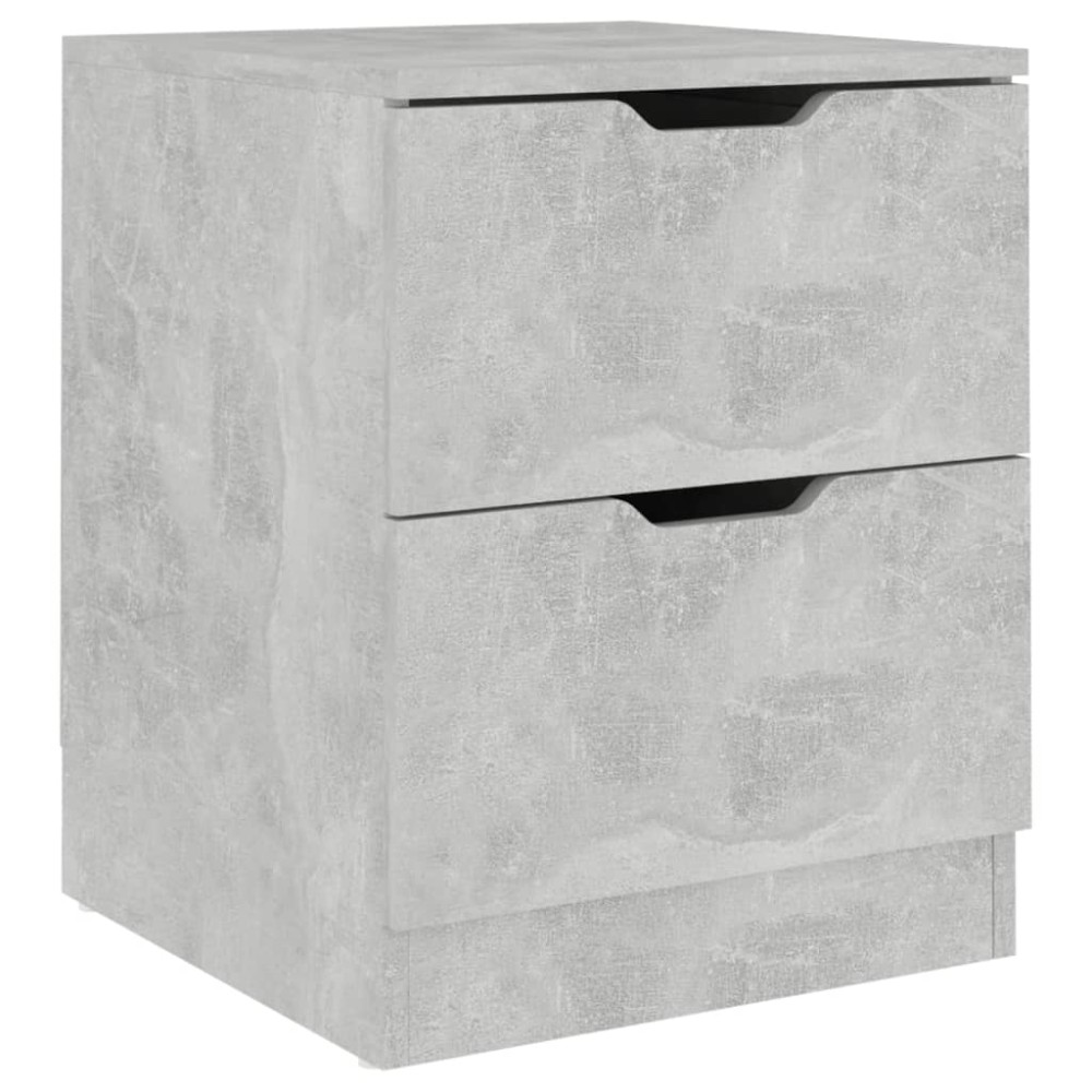 vidaXL Noptieră, gri beton, 40x40x50 cm, lemn prelucrat