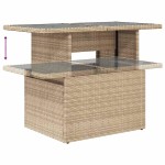 vidaXL Set canapele de grădină cu perne, 10 piese, bej, poliratan