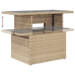 vidaXL Set canapele de grădină cu perne, 10 piese, bej, poliratan
