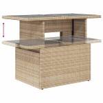 vidaXL Set canapele de grădină cu perne, 10 piese, bej, poliratan