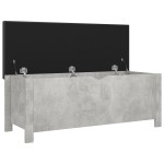 vidaXL Cutie depozitare pernă gri beton, 105x40x45 cm, lemn prelucrat vidaXL Cutie depozitare pernă gri beton, 105x40x45 cm, lemn prelucrat