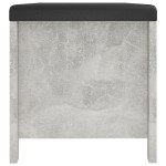 vidaXL Cutie depozitare pernă gri beton, 105x40x45 cm, lemn prelucrat vidaXL Cutie depozitare pernă gri beton, 105x40x45 cm, lemn prelucrat