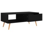 vidaXL Măsuță de cafea, negru, 100x49,5x43 cm, lemn prelucrat vidaXL Măsuță de cafea, negru, 100x49,5x43 cm, lemn prelucrat