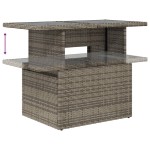 vidaXL Set mobilier grădină cu perne, 6 piese, gri, poliratan vidaXL Set mobilier grădină cu perne, 6 piese, gri, poliratan