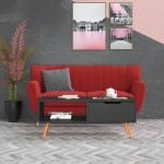 vidaXL Măsuță de cafea, gri, 100x49,5x43 cm, lemn prelucrat vidaXL Măsuță de cafea, gri, 100x49,5x43 cm, lemn prelucrat