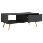vidaXL Măsuță de cafea, gri, 100x49,5x43 cm, lemn prelucrat vidaXL Măsuță de cafea, gri, 100x49,5x43 cm, lemn prelucrat