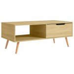 vidaXL Măsuță de cafea, stejar sonoma, 100x49,5x43 cm, lemn prelucrat vidaXL Măsuță de cafea, stejar sonoma, 100x49,5x43 cm, lemn prelucrat