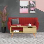 vidaXL Măsuță de cafea, stejar sonoma, 100x49,5x43 cm, lemn prelucrat vidaXL Măsuță de cafea, stejar sonoma, 100x49,5x43 cm, lemn prelucrat