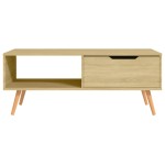 vidaXL Măsuță de cafea, stejar sonoma, 100x49,5x43 cm, lemn prelucrat vidaXL Măsuță de cafea, stejar sonoma, 100x49,5x43 cm, lemn prelucrat