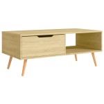 vidaXL Măsuță de cafea, stejar sonoma, 100x49,5x43 cm, lemn prelucrat vidaXL Măsuță de cafea, stejar sonoma, 100x49,5x43 cm, lemn prelucrat